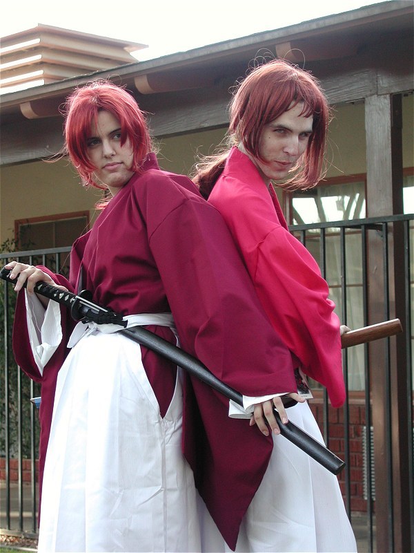 Rurouni Kenshin Himura Cosplay Costume Kendo Hakama Kimono Japanese