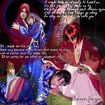 Van as Kenshin; Melanie as Kaoru; made by Lauren/Lala